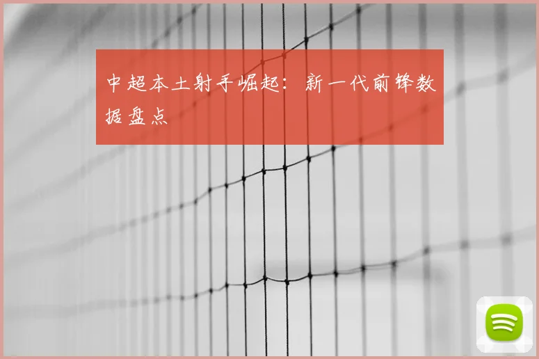 中超本土射手崛起:新一代前锋数据盘点